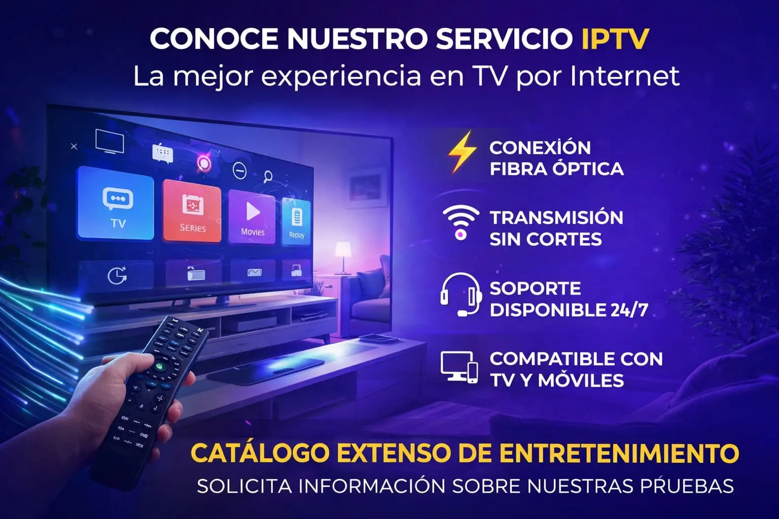 ElitV - Suscripción IPTV con canales en vivo, películas y series en 4K