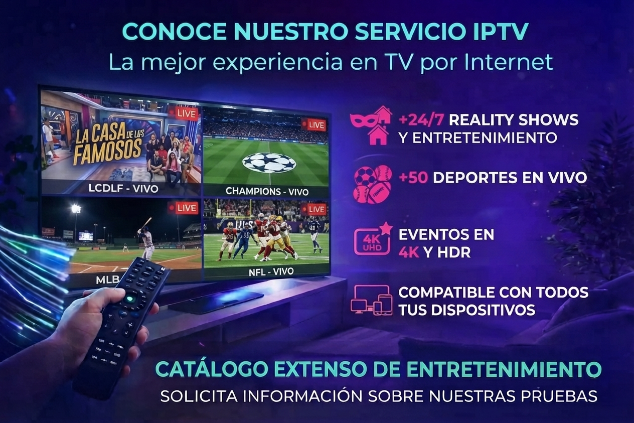 ElitV - Suscripción IPTV con canales en vivo, películas y series en 4K